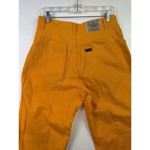 Vtg Wicked Jeans Mens 32x30 Orange Denim 100% Cotton Y2K Hipster Punk Retro Logo